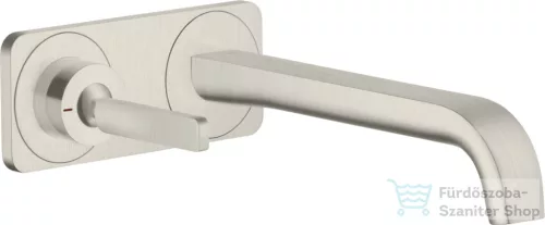 Hansgrohe AXOR Citterio E Falsík alatti mosdó csaptelep nem zárható leeresztővel,rozsdamentes acél hatású 36114800