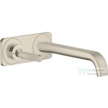   Hansgrohe AXOR Citterio E Falsík alatti mosdó csaptelep nem zárható leeresztővel,szálcsiszolt nikkel 36114820