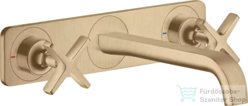 Hansgrohe AXOR Citterio E falsík alatti mosdó csaptelep nem zárható leeresztővel,szálcsiszolt bronz 36115140
