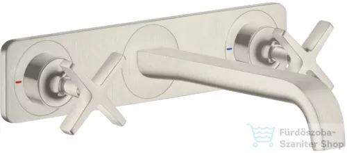 Hansgrohe AXOR Citterio E falsík alatti mosdó csaptelep nem zárható leeresztővel,rozsdamentes acél hatású 36115800