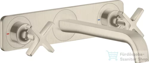 Hansgrohe AXOR Citterio E falsík alatti mosdó csaptelep nem zárható leeresztővel,szálcsiszolt nikkel 36115820