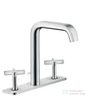 Hansgrohe AXOR CITTERIO E 3-lyukú mosdócsaptelep, automata lefolyó-garnitúrával króm 36116000