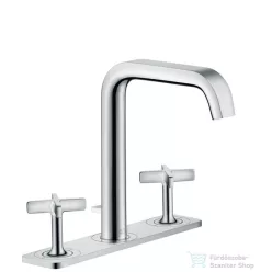   Hansgrohe AXOR CITTERIO E 3-lyukú mosdócsaptelep, automata lefolyó-garnitúrával króm 36116000