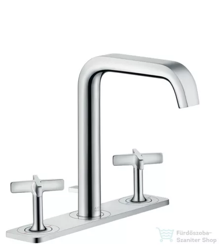 Hansgrohe AXOR CITTERIO E 3-lyukú mosdócsaptelep, automata lefolyó-garnitúrával króm 36116000