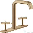 Hansgrohe AXOR CITTERIO E 3 üléses mosdó csaptelep automata leeresztővel,szálcsiszolt bronz 36116140