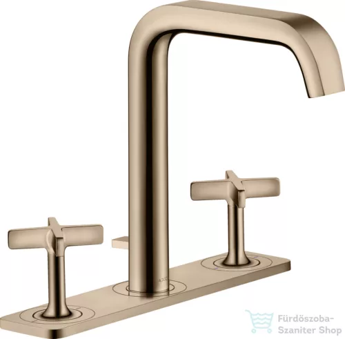 Hansgrohe AXOR CITTERIO E 3 üléses mosdó csaptelep automata leeresztővel,polírozott vörös arany hatású 36116300