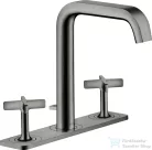 Hansgrohe AXOR CITTERIO E 3 üléses mosdó csaptelep automata leeresztővel,polírozott fekete króm 36116330