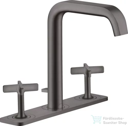 Hansgrohe AXOR CITTERIO E 3 üléses mosdó csaptelep automata leeresztővel,szálcsiszolt fekete króm 36116340