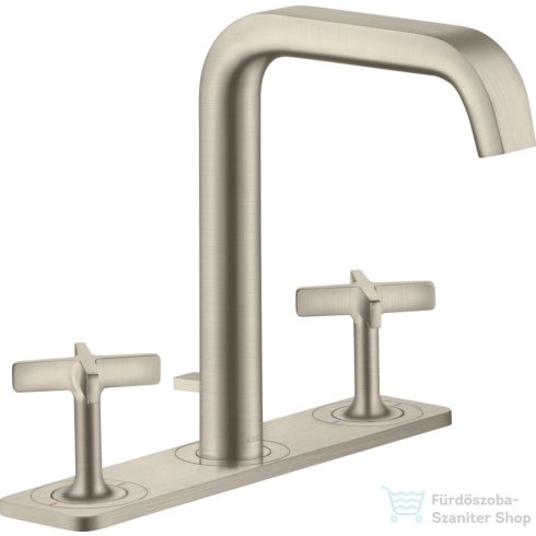 Hansgrohe AXOR CITTERIO E 3 üléses mosdó csaptelep automata leeresztővel,szálcsiszolt nikkel 36116820