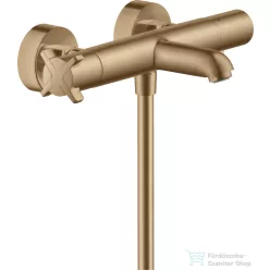   Hansgrohe AXOR Citterio E termosztátos kádtöltő csaptelep zuhanyszett nélkül,szálcsiszolt bronz 36140140