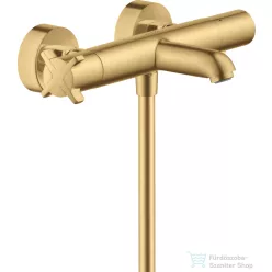   Hansgrohe AXOR Citterio E termosztátos kádtöltő csaptelep zuhanyszett nélkül,szálcsiszolt arany hatású 36140250