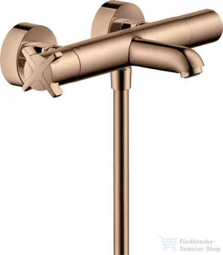 Hansgrohe AXOR Citterio E termosztátos kádtöltő csaptelep zuhanyszett nélkül,polírozott vörös arany hatású 36140300