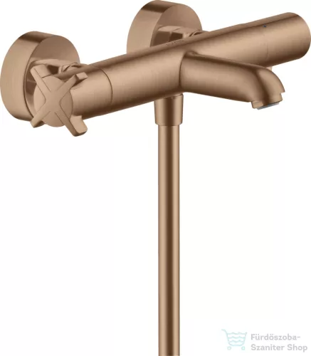 Hansgrohe AXOR Citterio E termosztátos kádtöltő csaptelep zuhanyszett nélkül,szálcsiszolt vörös arany hatású 36140310