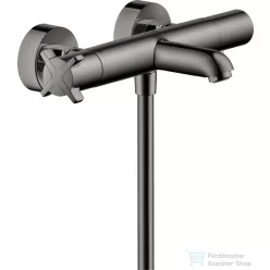   Hansgrohe AXOR Citterio E termosztátos kádtöltő csaptelep zuhanyszett nélkül,polírozott fekete króm 36140330