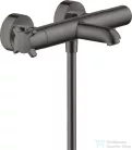 Hansgrohe AXOR Citterio E termosztátos kádtöltő csaptelep zuhanyszett nélkül,szálcsiszolt fekete króm 36140340