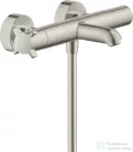 Hansgrohe AXOR Citterio E termosztátos kádtöltő csaptelep zuhanyszett nélkül,rozsdamentes acél hatású 36140800
