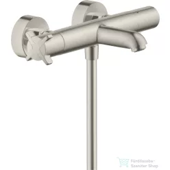   Hansgrohe AXOR Citterio E termosztátos kádtöltő csaptelep zuhanyszett nélkül,rozsdamentes acél hatású 36140800