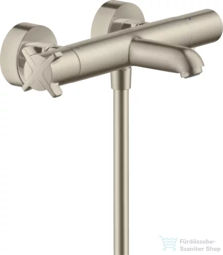 Hansgrohe AXOR Citterio E termosztátos kádtöltő csaptelep zuhanyszett nélkül,szálcsiszolt nikkel 36140820