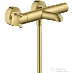   Hansgrohe AXOR Citterio E termosztátos kádtöltő csaptelep zuhanyszett nélkül,szálcsiszolt sárgaréz hatású 36140950