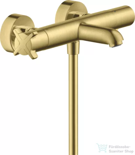 Hansgrohe AXOR Citterio E termosztátos kádtöltő csaptelep zuhanyszett nélkül,szálcsiszolt sárgaréz hatású 36140950