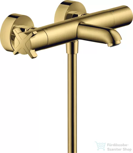 Hansgrohe AXOR Citterio E termosztátos kádtöltő csaptelep zuhanyszett nélkül,polírozott arany hatású 36140990