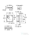 Grohe falba építhető készlet infrás elektronikához,36264001