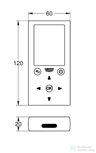 Grohe távirányító infrás csaptelephez, króm 36407001