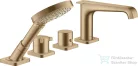 Hansgrohe AXOR Citterio E 4 üléses termosztátos kádtöltő csaptelep zuhanyszettel,szálcsiszolt bronz 36410140