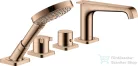 Hansgrohe AXOR Citterio E 4 üléses termosztátos kádtöltő csaptelep zuhanyszettel,polírozott vörös arany hatású 36410300