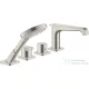 Hansgrohe AXOR Citterio E 4 üléses termosztátos kádtöltő csaptelep zuhanyszettel,rozsdamentes acél hatású 36410800