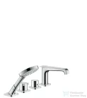 Hansgrohe AXOR CITTERIO 4 üléses peremre szerelhető termosztátos kádtöltő csaptelep, króm 36411000