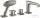Hansgrohe AXOR CITTERIO 4 üléses peremre szerelhető termosztátos kádtöltő csaptelep, rozsdamentes acél 36411800