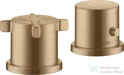 Hansgrohe AXOR CITTERIO E termosztátos kád csaptelep kifolyó nélkül,szálcsiszolt bronz 36412140