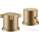 Hansgrohe AXOR CITTERIO E termosztátos kád csaptelep kifolyó nélkül,szálcsiszolt bronz 36412140