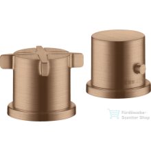   Hansgrohe AXOR CITTERIO E termosztátos kád csaptelep kifolyó nélkül,szálcsiszolt vörös arany hatású 36412310