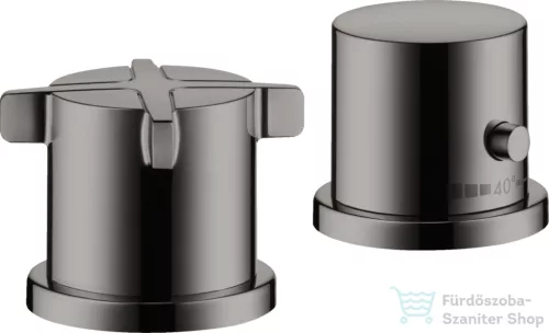 Hansgrohe AXOR CITTERIO E termosztátos kád csaptelep kifolyó nélkül,polírozott fekete króm 36412330