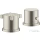 Hansgrohe AXOR CITTERIO E termosztátos kád csaptelep kifolyó nélkül,rozsdamentes acél hatású 36412800
