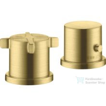   Hansgrohe AXOR CITTERIO E termosztátos kád csaptelep kifolyó nélkül,szálcsiszolt sárgaréz hatású 36412950