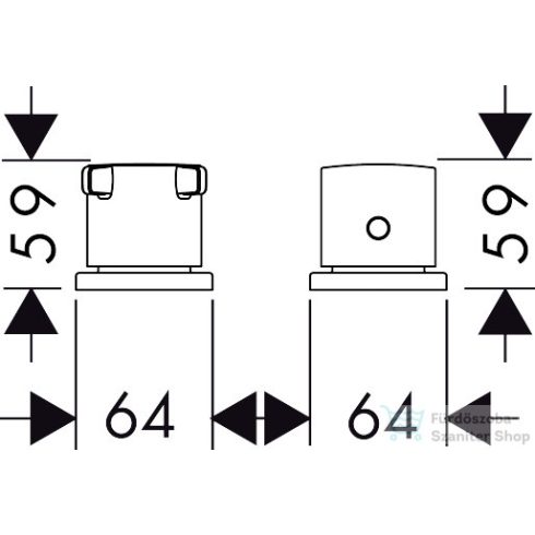 Hansgrohe AXOR CITTERIO E termosztátos kád csaptelep kifolyó nélkül,polírozott arany hatású 36412990