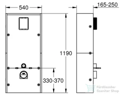 Grohe SOLIDO wc tartály szett függesztett wc-hez,Even króm nyomólappal,36528000