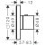 Hansgrohe AXOR CITTERIO falsík alatti termosztátos modul 12 x12,polírozott fekete króm 36702330