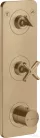 Hansgrohe AXOR Citterio E falsík alatti termosztátos kád/zuhany csaptelep,szálcsiszolt bronz 36703140
