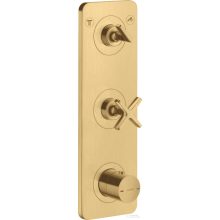   Hansgrohe AXOR Citterio E falsík alatti termosztátos kád/zuhany csaptelep,szálcsiszolt arany hatású 36703250