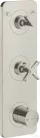 Hansgrohe AXOR Citterio E falsík alatti termosztátos kád/zuhany csaptelep,rozsdamentes acél hatású 36703800