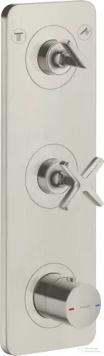 Hansgrohe AXOR Citterio E falsík alatti termosztátos kád/zuhany csaptelep,rozsdamentes acél hatású 36703800