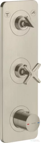 Hansgrohe AXOR Citterio E falsík alatti termosztátos kád/zuhany csaptelep,szálcsiszolt nikkel 36703820