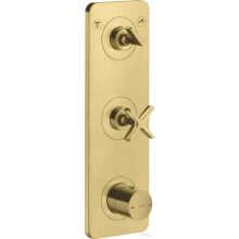   Hansgrohe AXOR Citterio E falsík alatti termosztátos kád/zuhany csaptelep,szálcsiszolt sárgaréz hatású 36703950