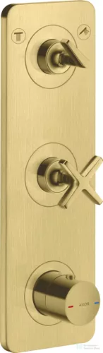 Hansgrohe AXOR Citterio E falsík alatti termosztátos kád/zuhany csaptelep,szálcsiszolt sárgaréz hatású 36703950