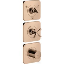   Hansgrohe AXOR CITTERIO E falsík alatti termosztátos kád/zuhany csaptelep, polírozott vörös arany hatású 36704300