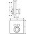 Hansgrohe Axor ShowerSelect Soft Cube falsík alatti termosztátos csaptelep 2 fogyasztóhoz 36707000